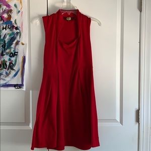 Red mini dress